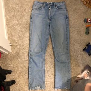 Agolde. Size 26. Riley High Rise straight crop